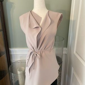 Asymmetrical drapey vest